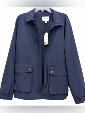 Industry Republic Clothing Navy Lightweight Zip Jacket Men’s L NWT